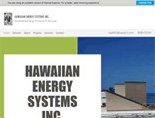 Tablet Screenshot of hawaiian-energy.com